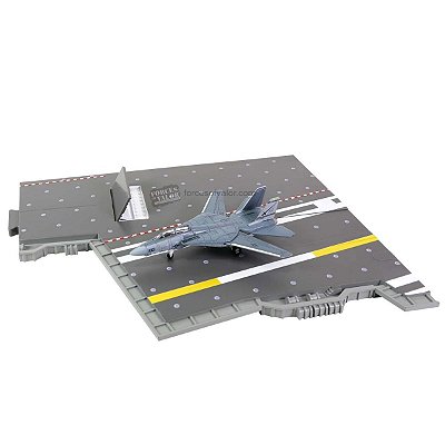 Legendary F14 Tomcat Series - Avião F-14A Tomcat + Deck USS Enterprise CVN-65 (Section D) 1:200 Forces of Valor