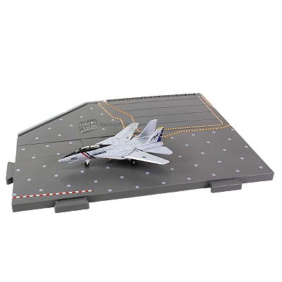 Legendary F14 Tomcat Series - Avião F-14A Tomcat + Deck USS Enterprise CVN-65 (Section C) 1:200 Forces of Valor