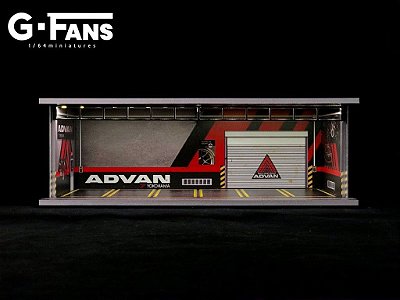 Diorama Garagem Advan 1:64 G.Fans c/ Leds