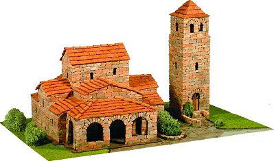 Kit Modelismo Construção Arte Romanico 16 Sta. María De Lebeña 1:84 Domus Kits