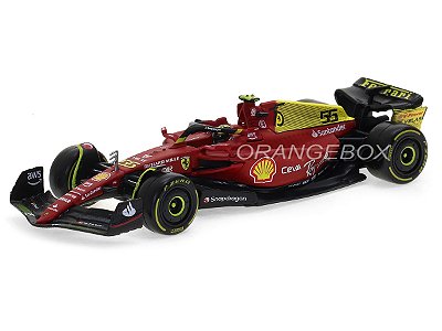 Fórmula 1 Ferrari F1-75 Scuderia 2022 Gp Monza Sainz 1:43 Bburago c/ Display e Piloto