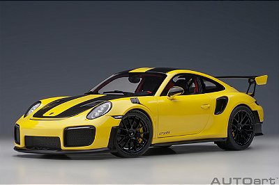 *** PRÉ-VENDA *** Porsche 911 (991.2) GT2 RS Weissach Package 1:18 Autoart Amarelo