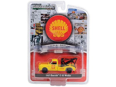 Chevy C30 1967 Wrecker Shell Oil Special 1 1:64 Greenlight