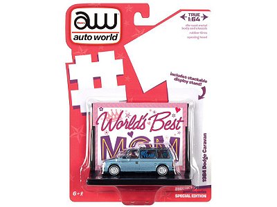 Dodge Caravan 1984 1:64 Autoworld Azul
