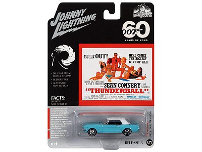 Ford Mustang 1965 James Bond Thunderball Release 3 2022 1:64 Johnny Lightning Pop Culture