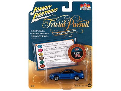 Nissan Skyline GT-R Trivial Pursuit Release 2 2022 1:64 Johnny Lightning Pop Culture