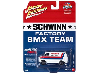 Chevy Van G20 1976 Schwinn BMX Bikes Release 1 2023 1:64 Johnny Lightning Pop Culture