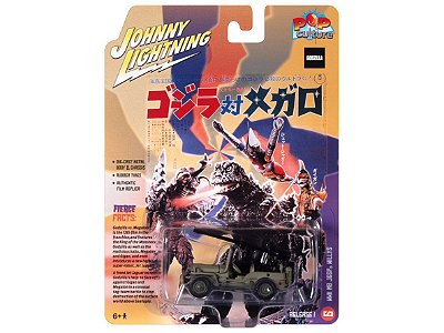 Jeep Willys MB 1973 Godzilla vs Megalon Release 1 2023 1:64 Johnny Lightning Pop Culture