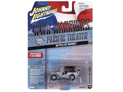 Jeep Willys MB Battle of Midway WWII Release 2A 2022 1:64 Johnny Lightning Militar