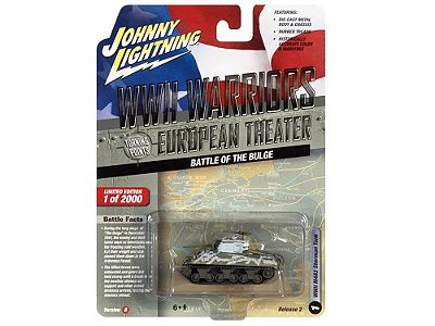 Tanque Sherman M4A3 Battle of the Bulge Release 2B 2022 1:64 Johnny Lightning Militar