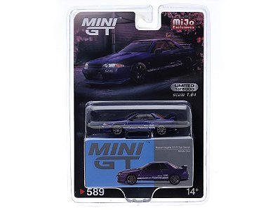 Nissan Skyline GT-R Top Secret VR32 1:64 Mini GT Azul