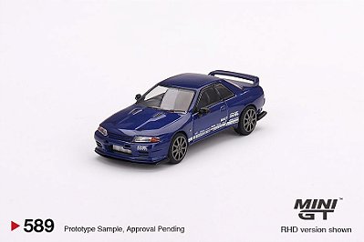 Nissan Skyline GT-R Top Secret VR32 1:64 Mini GT Azul
