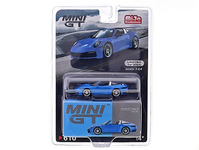 Porsche 911 Targa 4S 1:64 Mini GT Azul