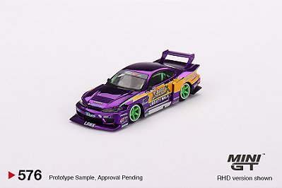 Nissan S15 Silvia LB-Super Silhouette  Fórmula Drift Japan 2022 1:64 Mini GT