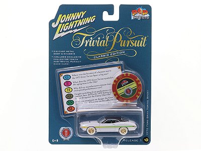 CHASE Ford Gran Torino Sport 1972 Trivial Pursuit Release 1 2022 1:64 Johnny Lightning Pop Culture