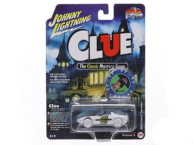 CHASE Chevy Corvette 2000 Modern Clue Release 4 2022 1:64 Johnny Lightning Pop Culture