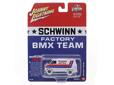 CHASE Chevy Van G20 1976 Schwinn BMX Bikes Release 1 2023 1:64 Johnny Lightning Pop Culture