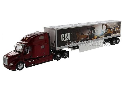 Caminhão Peterbilt 579 Caterpillar UltraLoft  1:50 Diecast Masters