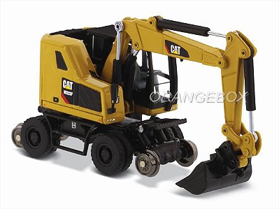 Escavadeira Ferroviária Caterpillar M323F 1:87 HO Diecast Masters (Versão Amarelo)