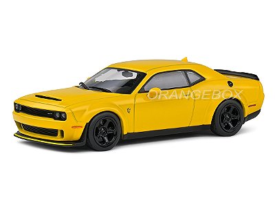 *** PRÉ-VENDA *** Dodge Challenger Demon 2018 1:43 Solido Amarelo