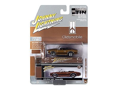 Oldsmobile 442 Convertible 1970 Release 1A 2022 1:64 Johnny Lightning Collector Tin
