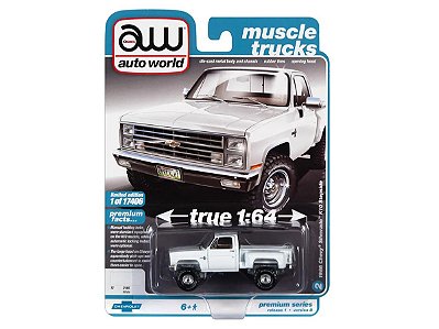 Chevrolet Silverado 1986 Step Side 4x4 Release 1B 2022 1:64 Autoworld Premium