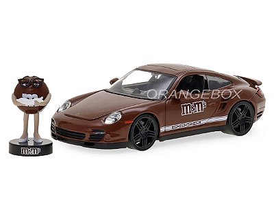 Porsche 911 Turbo 2007 M&M 1:24 Jada Toys + Figura Brown