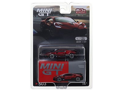 Bugatti Divo 1:64 Mini GT Vermelho