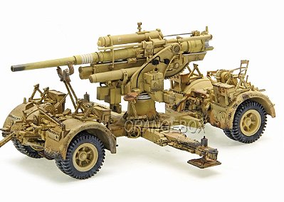 Artilharia German 88MM Flak 18 Anti-Tank + 08 Soldados (Africa 1942) 1:32 Forces of Valor