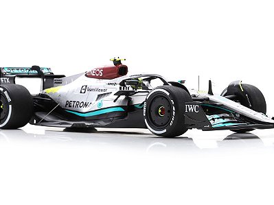 Fórmula 1 Mercedes Benz AMG Petronas F1 W13 2022 Lewis Hamilton Gp 300 1:18 Spark
