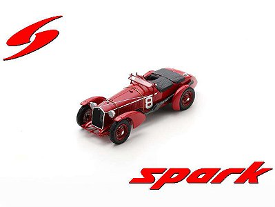 Alfa Romeo 8C No.8 Winner 24 Horas Le Mans 1932 1:18 Spark