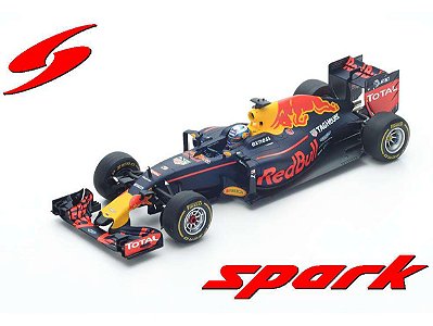 Fórmula 1 Red Bull Racing Tag Heuer RB12 Malaysian 2016 Daniel Ricciardo 1:18 Spark