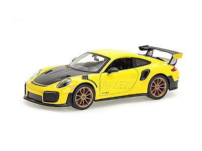 Porsche 911 GT2 1:24 Maisto Amarelo