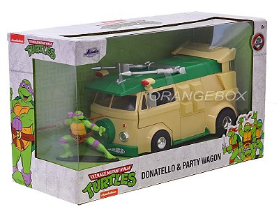 Party Wagon Tartarugas Ninja + Figura Donatello 1:24 Jada Toys