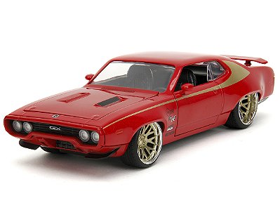 Plymouth GTX 1972 1:24 Jada Toys Vermelho