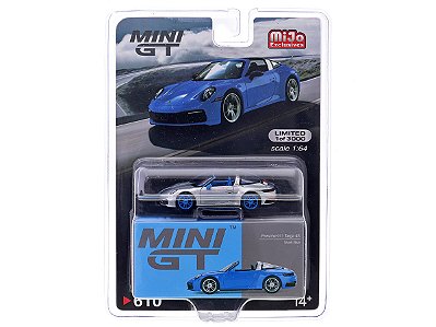 Porsche 911 Targa 4S 1:64 Mini GT Azul CHASE