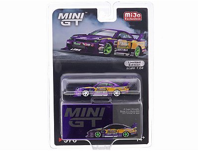 Nissan S15 Silvia LB-Super Silhouette  Fórmula Drift Japan 2022 1:64 Mini GT CHASE