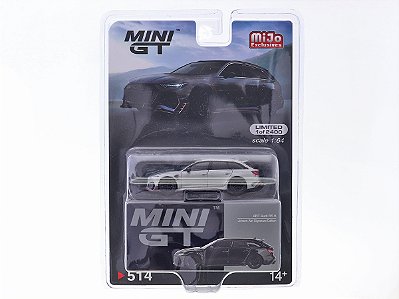 Audi RS6 Johann ABT 1:64 Mini GT Preto CHASE