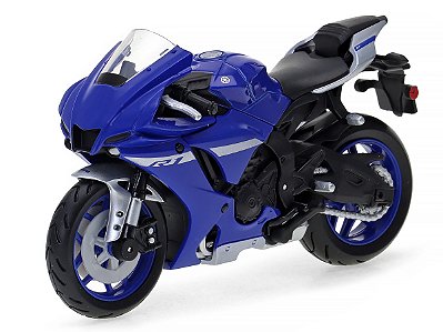 Yamaha R1 2021 Maisto 1:18 Azul