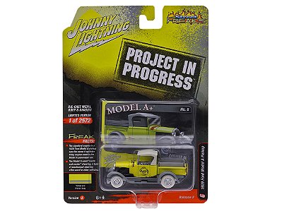 Ford Model A 1929 R2A 1:64 Johnny Lightning Amarelo CHASE