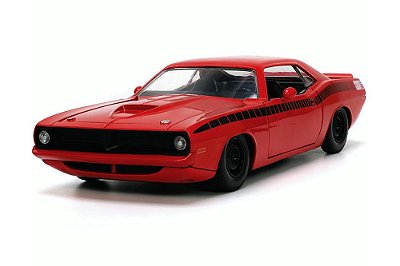 Plymouth Barracuda 1973 1:24 Jada Toys Vermelho