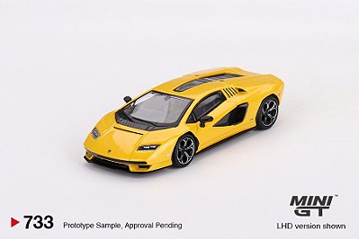 Lamborghini Countach LPI 800-4 1:64 Mini GT Amarelo