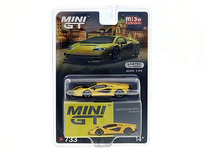 Lamborghini Countach LPI 800-4 1:64 Mini GT Amarelo