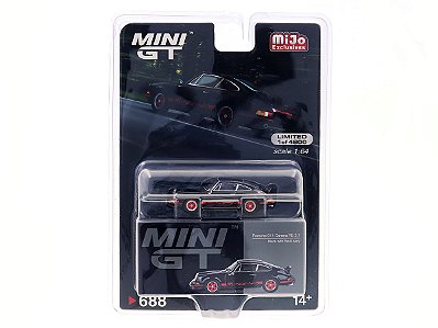 Porsche 911 Carrera RS 2.7 1:64 Mini GT Preto