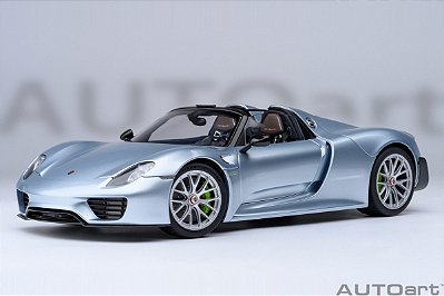 Porsche 918 Spyder Weissach Package 1:18 Autoart Azul