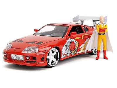 Toyota Supra 1995 One Punch Man + Figura Saitama Jada Toys 1:24