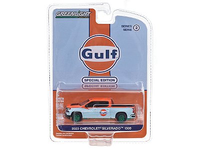 Chevrolet Silverado 1500 Z71 LT 2023 Gulf 1:64 Greenlight CHASE