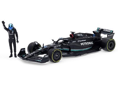 Fórmula 1 Mercedes Benz AMG W14 E Performance George Russel c/ Piloto 1:24 Bburago