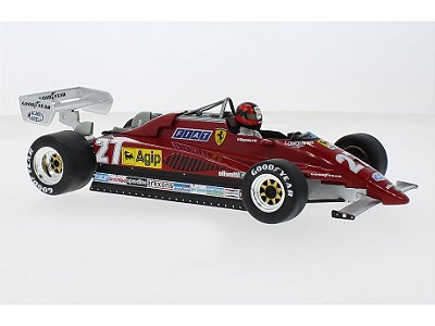 Fórmula 1 Ferrari 126C2 Gilles Villeneuve Gp Bélgica 1982 1:18 MCG