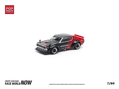 Nissan Skyline GT-R Drift (KENMERI) ADVAN 1:64 POP RACE